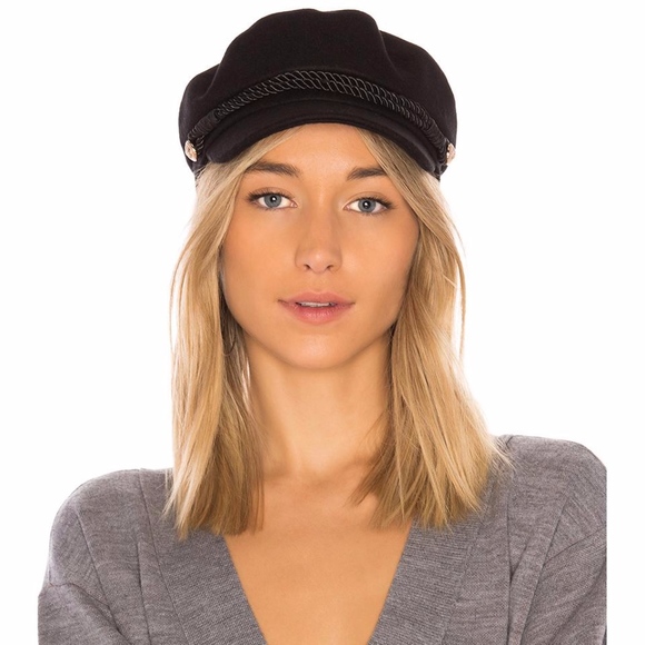 Hat Attack Accessories - NWT Hat Attack Emmy Wool Cap YVJ613 Black Revolve